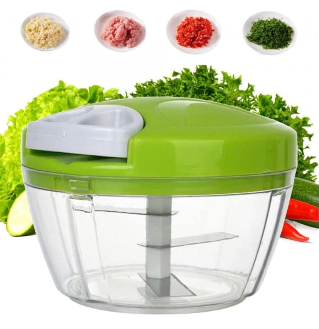 Mini Hachoir Manuel Multifonction – Coupe Légumes, Oignons, Ail & Viande