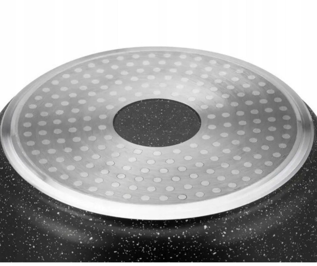 Faitout KRISBERG 5L Effet Marbre – Tous Feux dont Induction – Avec Couvercle Aroma Knob 🍲